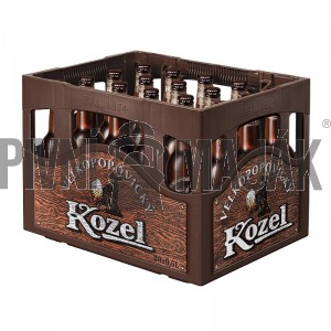 Velkopopovický Kozel černý 0,5l - přepravka