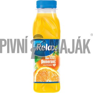 Relax Pomeranč 100% džus 0,3l - karton