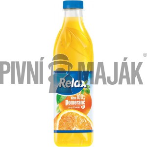 Relax Pomeranč 100% džus 1l - karton
