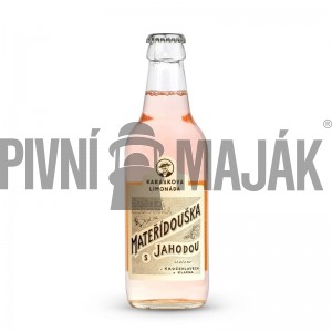 Mateřídouška s jahodou 0,33l - karton