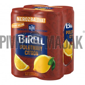 Birell 0,0% Polotmavý citron 0,33l plech - shrink