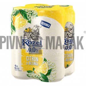 Velkopopovický Kozel 0,0% - Citron a bezový květ plech - shrink