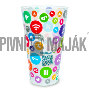 Kelímek 500ml Vratný s potiskem idealCup