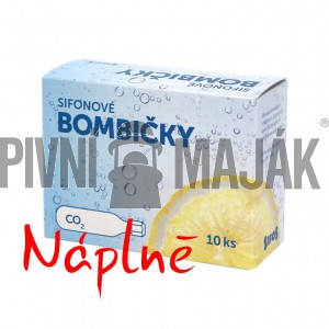 Sifonové bombičky SIFOS 8 gr CO2 plnitelné - plyn