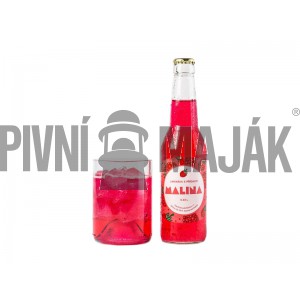 Podorlická limonáda Malina 0,33l - přepravka