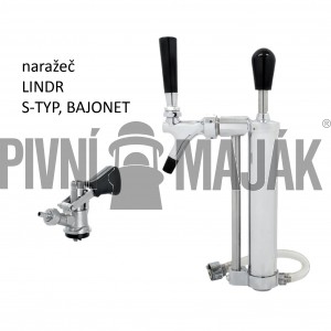 Sada Párty pípa s ruční pumpou, naražeč BAJONET