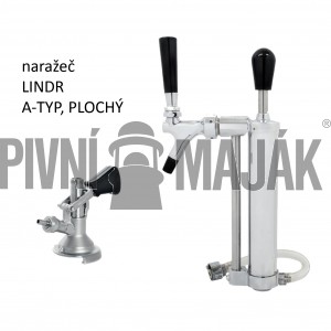 Sada Párty pípa s ruční pumpou, naražeč PLOCHÝ