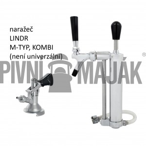 Sada Párty pípa s ruční pumpou, naražeč KOMBI