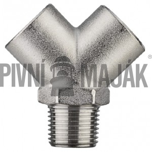 MW šroubení "Y-kus" 1x M1/4 - 2x F1/4"
