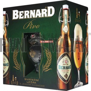Bernard Sváteční 12° 4x0,5l + 2 sklenice