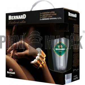 Bernard Dárková edice 6x0,5l + 2 sklenice