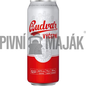 Budvar výčepní 0,5l plech - karton