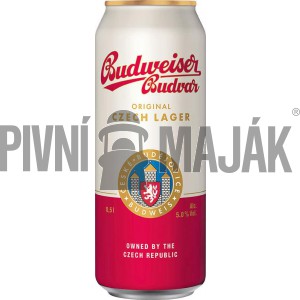 Budweiser Budvar Original 0,5l plech - karton