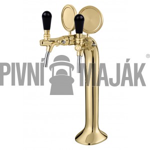 Stojan kovový COBRA 2xkoh.zlato