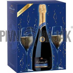 Bohemia Sekt Prestige Brut 0,75l + 2x sklo