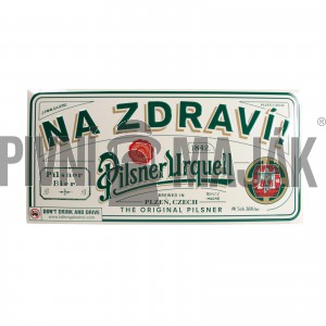 Plechová cedule Na zdraví! - 3D