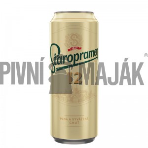 Staropramen 12° 0,5l plech - karton