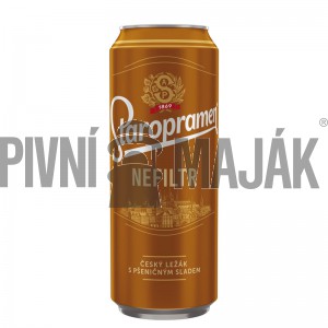 Staropramen Nefiltr 0,5l plech - karton