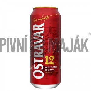 Ostravar 12° 0,5l plech - karton