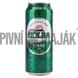 Holba Šerák 11° 0,5l plech - karton