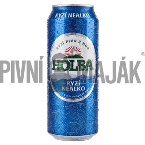Holba Ryzí nealko 0,5l plech - karton