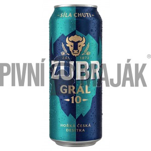 Zubr Grál 10° 0,5l plech - karton
