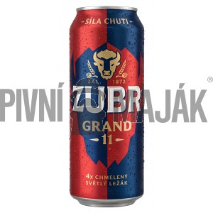 Zubr Grand 11° 0,5l plech - karton