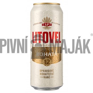 Litovel Bohatá 12° 0,5l plech - karton