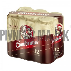 Gambrinus Patron 12  0,5l plech - shrink