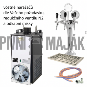 Chladič vodní CWP 100 3x kohouty